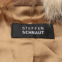 Steffen Schraut Vest Fur in Brown