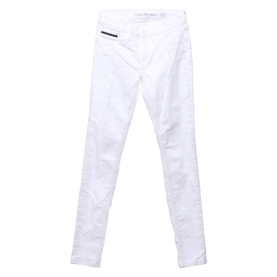 Calvin Klein Jeans Skinny in bianco