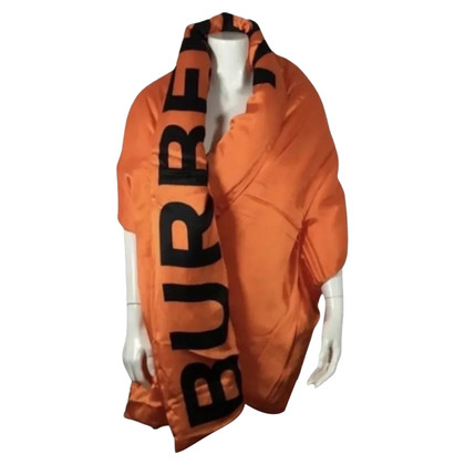 Burberry Sjaal Zijde in Oranje