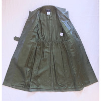 Chanel Jacket/Coat Leather in Green