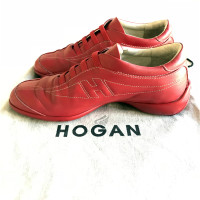Hogan Chaussures de sport en Cuir en Rouge