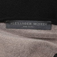 Alexander McQueen Kleid in Schwarz/Beige
