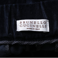 Brunello Cucinelli Hose aus Baumwolle in Blau