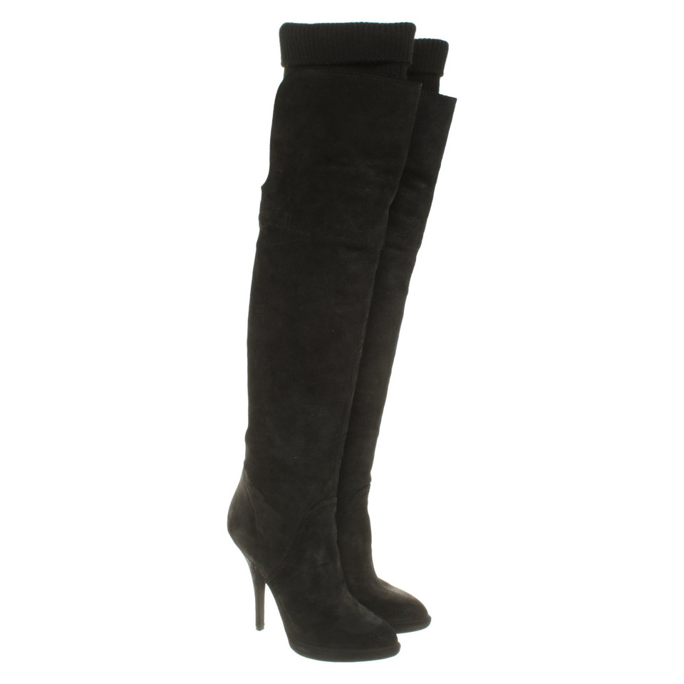 Givenchy Boots Suede in Black