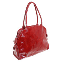 Coccinelle Rood lakleer handtas