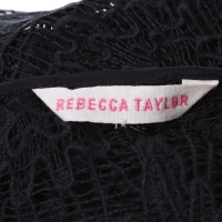 Rebecca Taylor Spitzenkleid in Schwarz