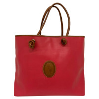 Trussardi Shopper Canvas in Fuchsia