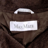 Max Mara Faux fur jas bruin