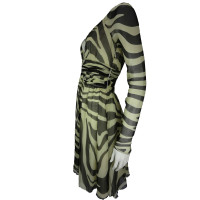 Alessandro Dell'acqua zijden zebra print jurk