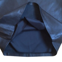 Blumarine Leather skirt in black