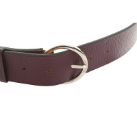 Loewe Leather belt in dark purple