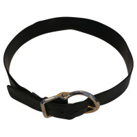 Dolce & Gabbana Lederen riem met grote gesp