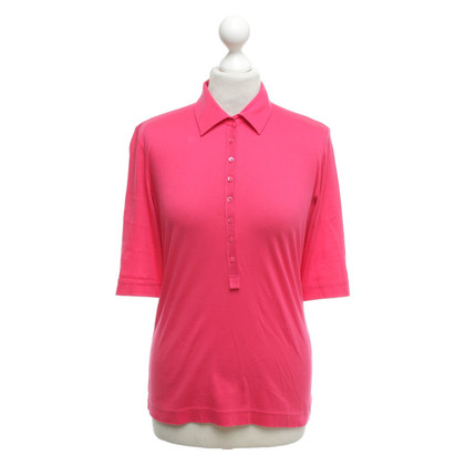 René Lezard Polo shirt in pink / red