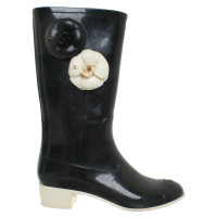 Chanel Rain boots in black
