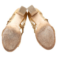 Chanel Gouden sandalen