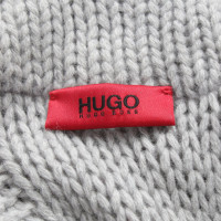 Hugo Boss Gebreide jurk in grijs