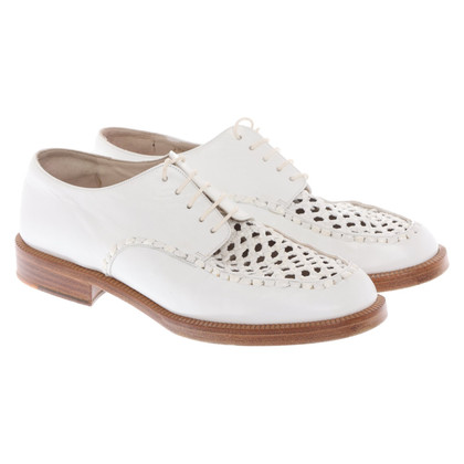 Jil Sander Lace-up shoes Leather in Cream