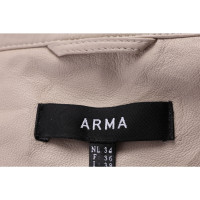 Arma Top Leather in Beige