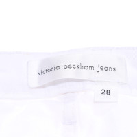 Victoria Beckham Jeans aus Baumwolle in Weiß