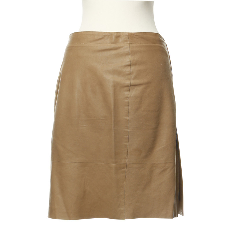 Plein Sud Camel suede skirt