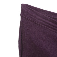 Malo Pantaloni in felpa di cashmere in viola