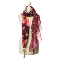 Christian Lacroix Colorful scarf with applications