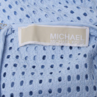 Michael Kors Lichtblauwe blouse met kant gat