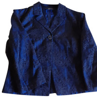 Gianni Versace Veste/Manteau en Soie en Bleu