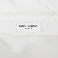 Saint Laurent Top Silk in Cream