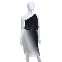 Halston Heritage Kleid in Schwarz/Weiß