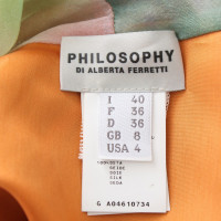 Philosophy Di Alberta Ferretti Robe en soie avec motif