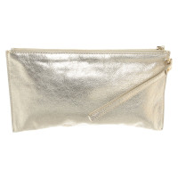 Michael Kors Clutch Bag Leather in Gold
