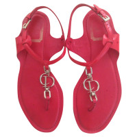 Dior Sandals Leather in Red