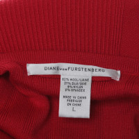 Diane Von Furstenberg Strickkleid in Rot