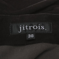 Jitrois Dress Suede in Brown