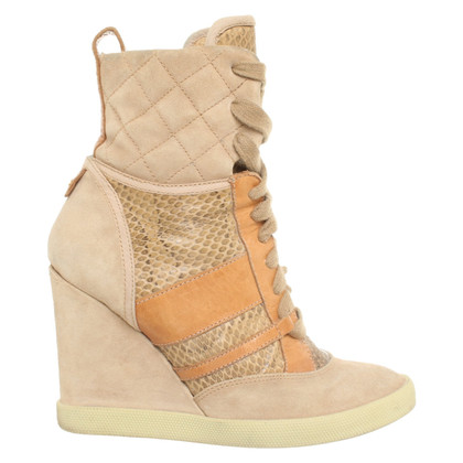 Chloé Wedges Leather in Brown