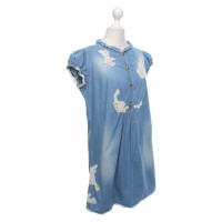 Ermanno Scervino Kleid aus Baumwolle in Blau