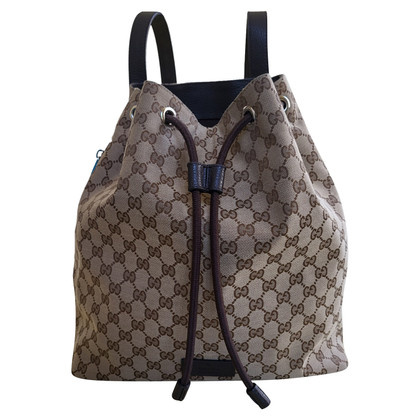 Gucci Backpack Canvas in Brown
