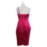 Karen Millen One-Shoulder-Kleid in Fuchsia