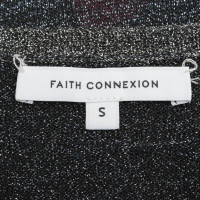 Faith Connexion Pull avec surface brillante