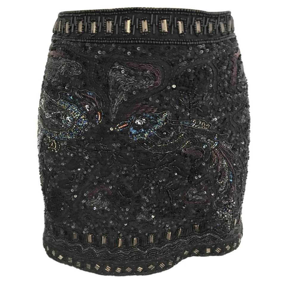 All Saints skirt with pearl embroidery