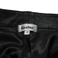 Gestuz Trousers Leather in Black