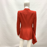 Alexander McQueen Jacke/Mantel aus Wolle in Rot
