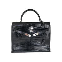 Hermès Kelly Bag 35 Leather in Black