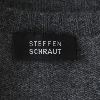 Steffen Schraut Kaschmir-Strickjacke in Grau