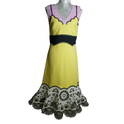 Emilio Pucci Kleid aus Baumwolle in Gelb