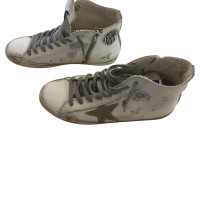 Golden Goose Sneaker in Pelle in Bianco