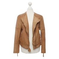 7 For All Mankind Jacket/Coat Leather in Ochre