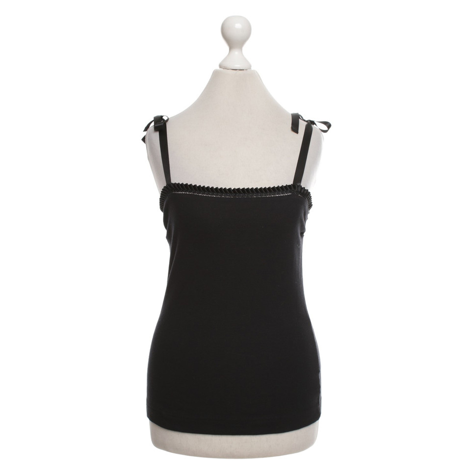 Dolce & Gabbana Top en coton noir