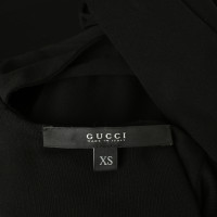 Gucci Zwarte top met houten ring detail